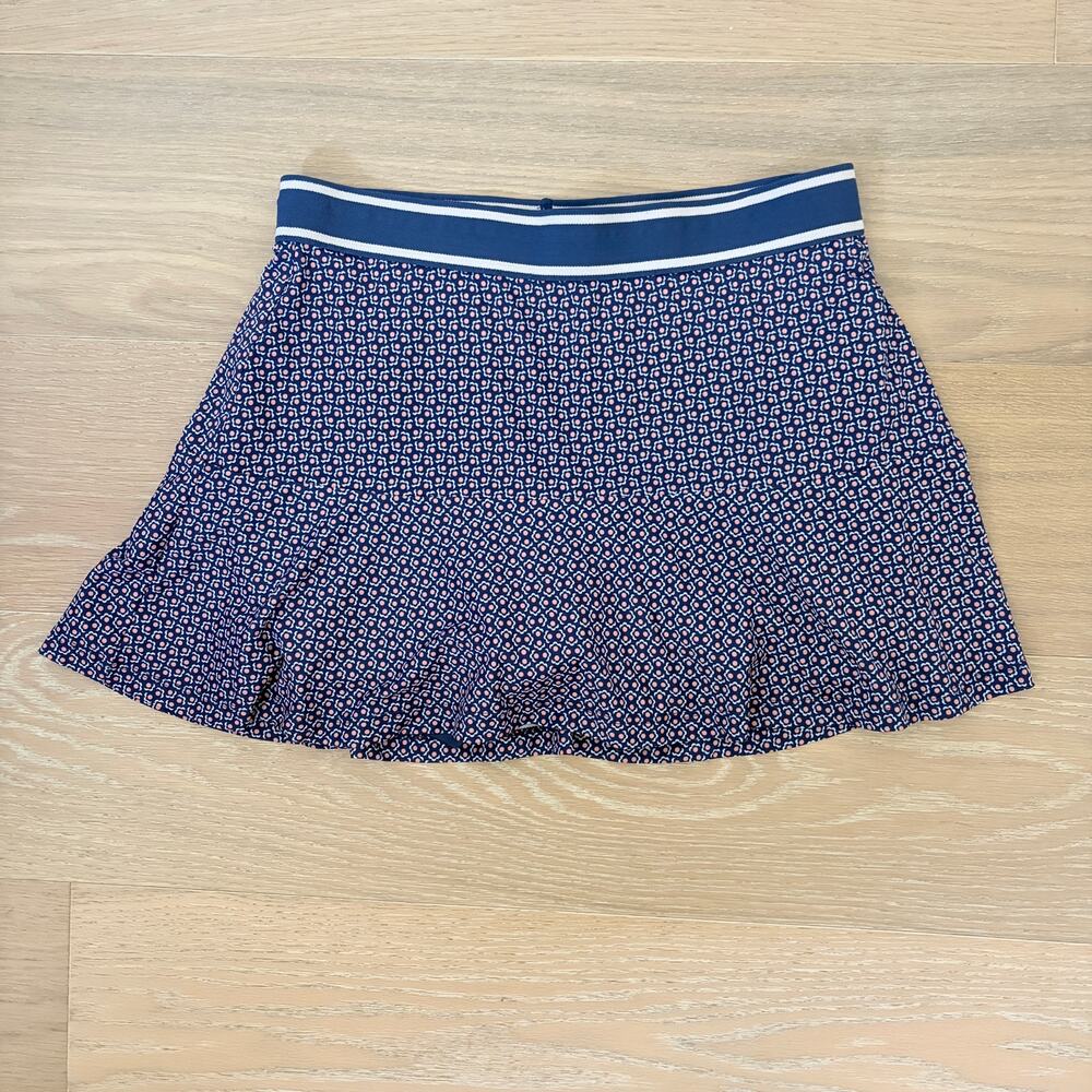 Peter Millar Women's Francoise Court Tennis Skort Skirt Retro Floral Navy Medium - Picture 3 of 8